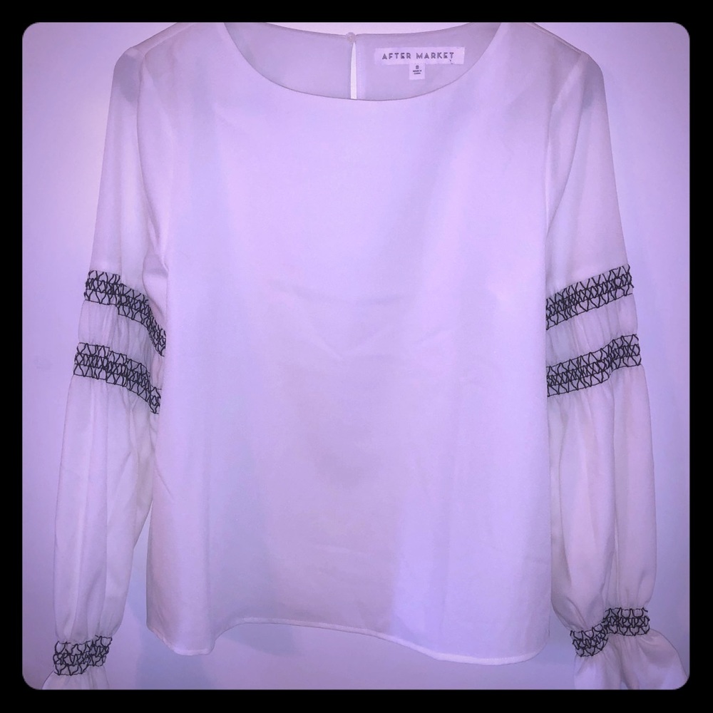 Long sleeve white top. Dressy. NWOT